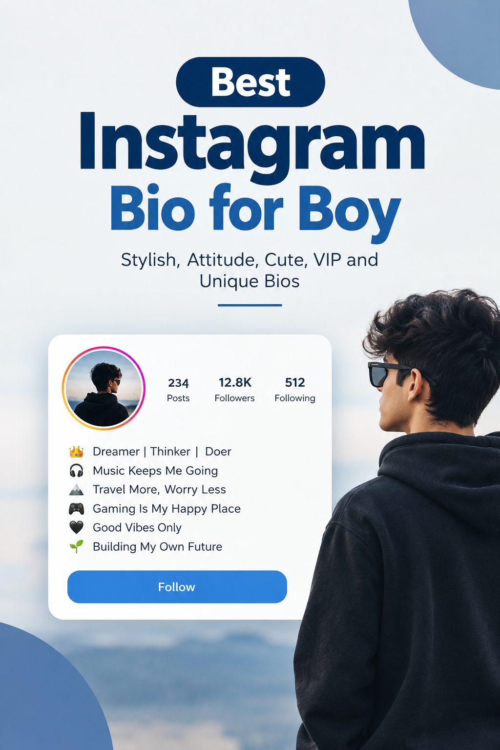 Best Instagram Bio for Boy