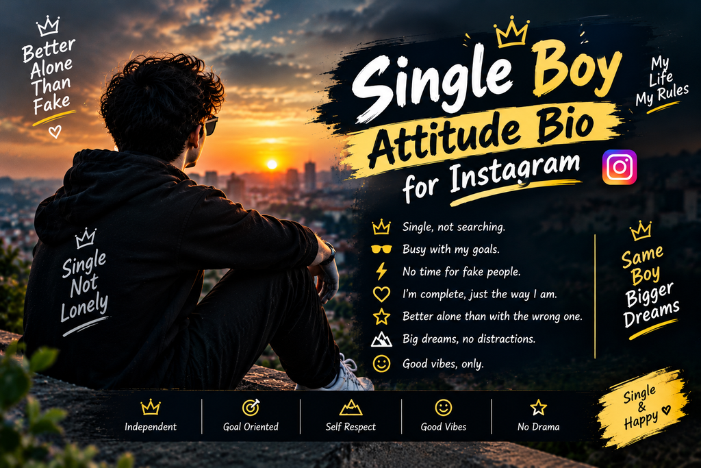 Bio for Instagram for Boy Attitude