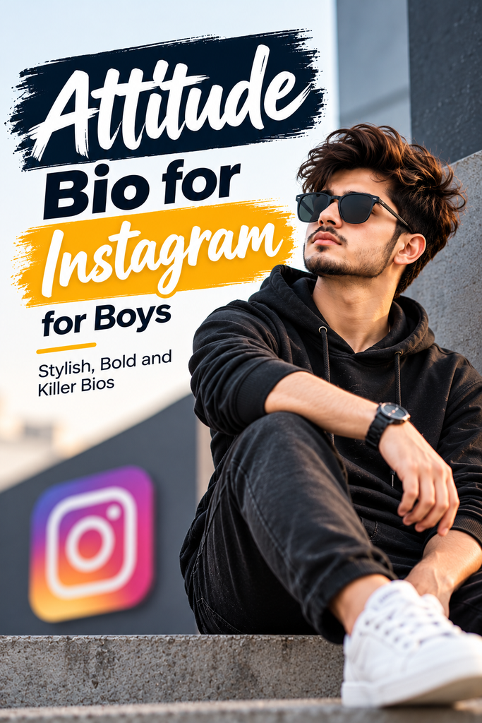 Bio for Instagram for Boy Attitude