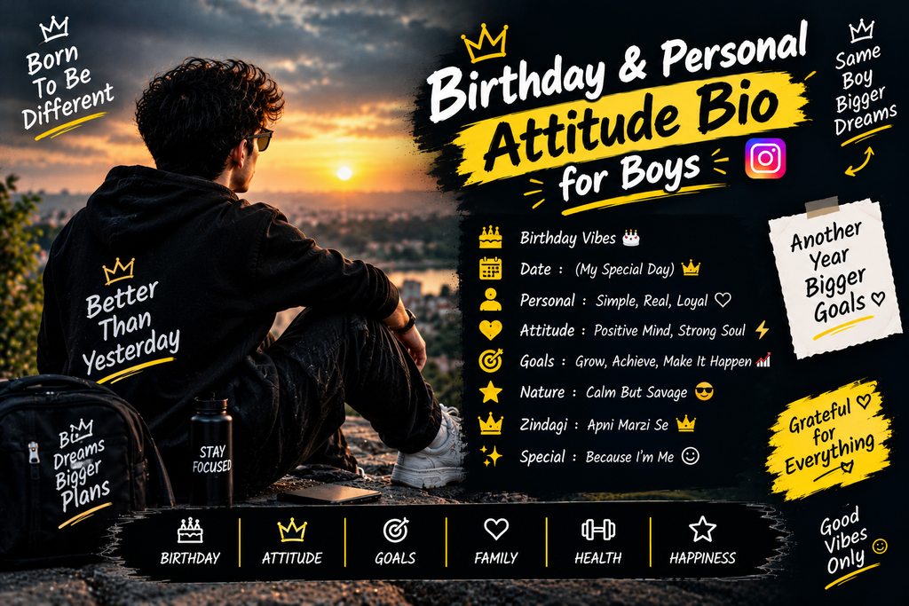 Bio for Instagram for Boy Attitude
