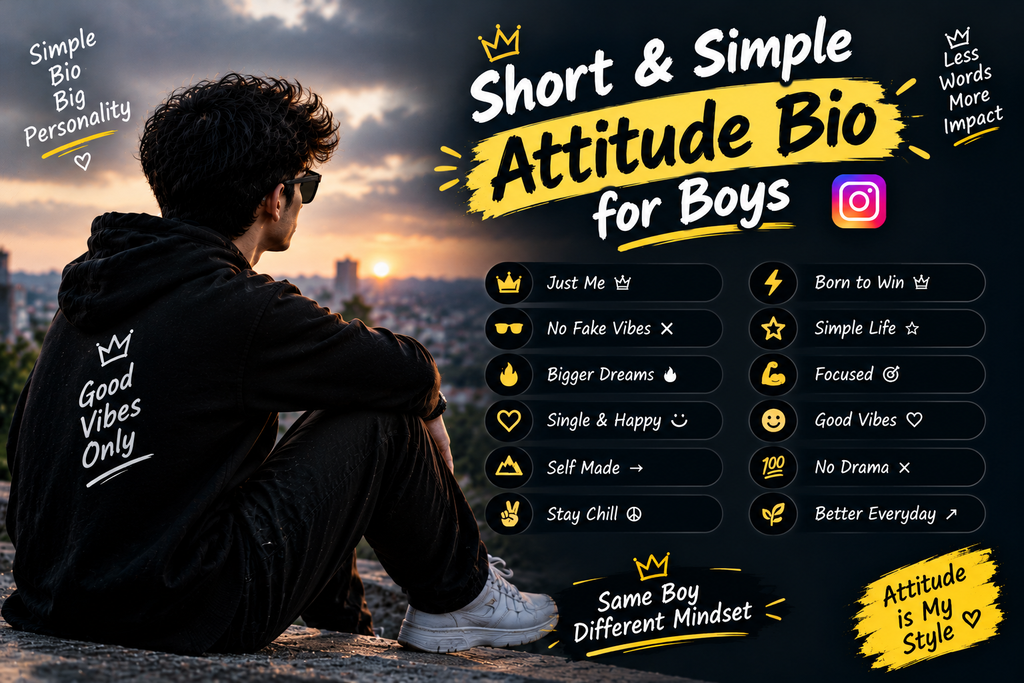 Bio for Instagram for Boy Attitude