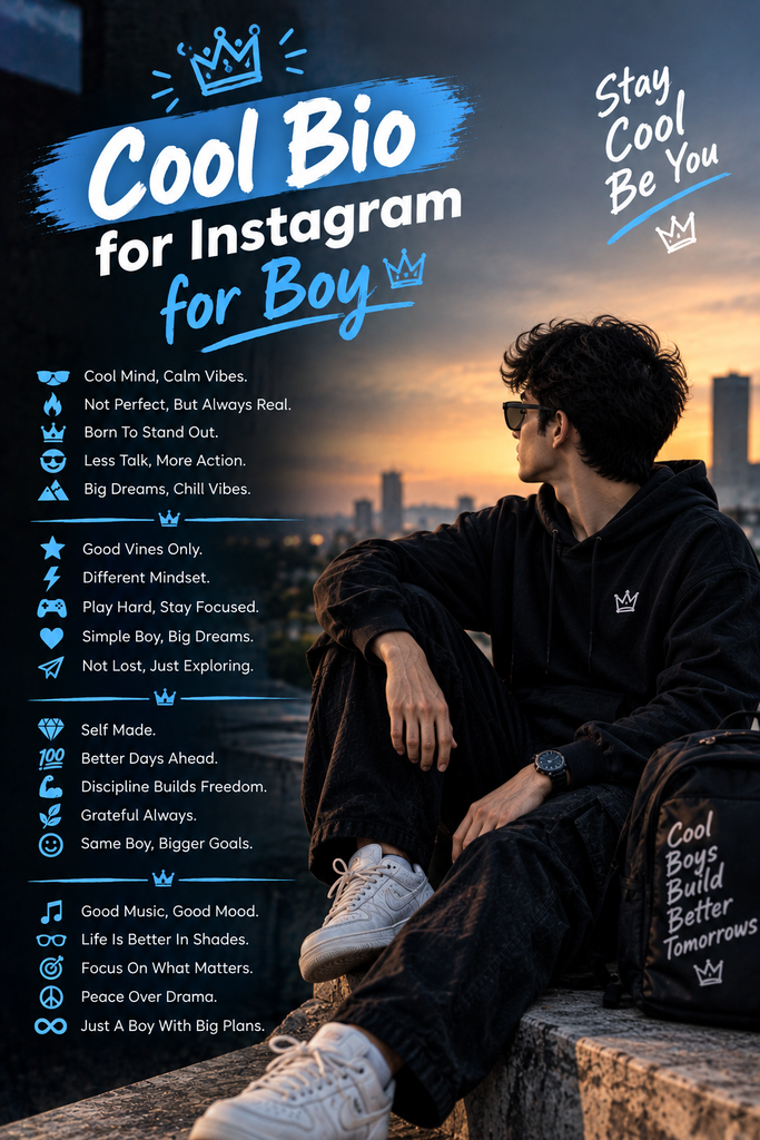 Cool Bio for Instagram for Boy