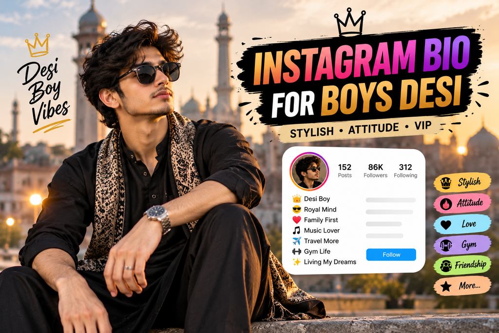 Instagram Bio for Boys Desi