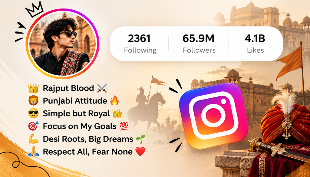 Instagram Bio for Boys Desi