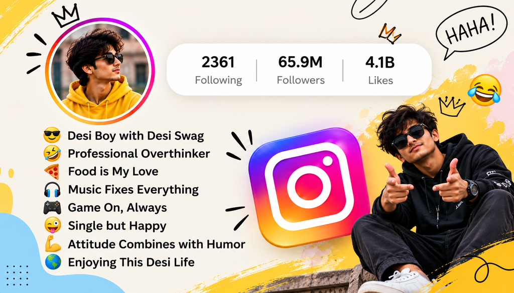 Instagram Bio for Boys Desi