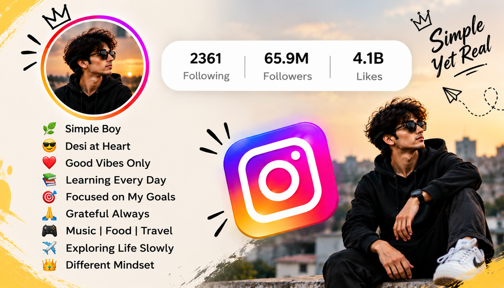 Instagram Bio for Boys Desi
