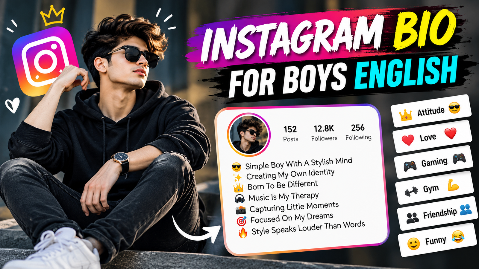 Instagram Bio for Boys English