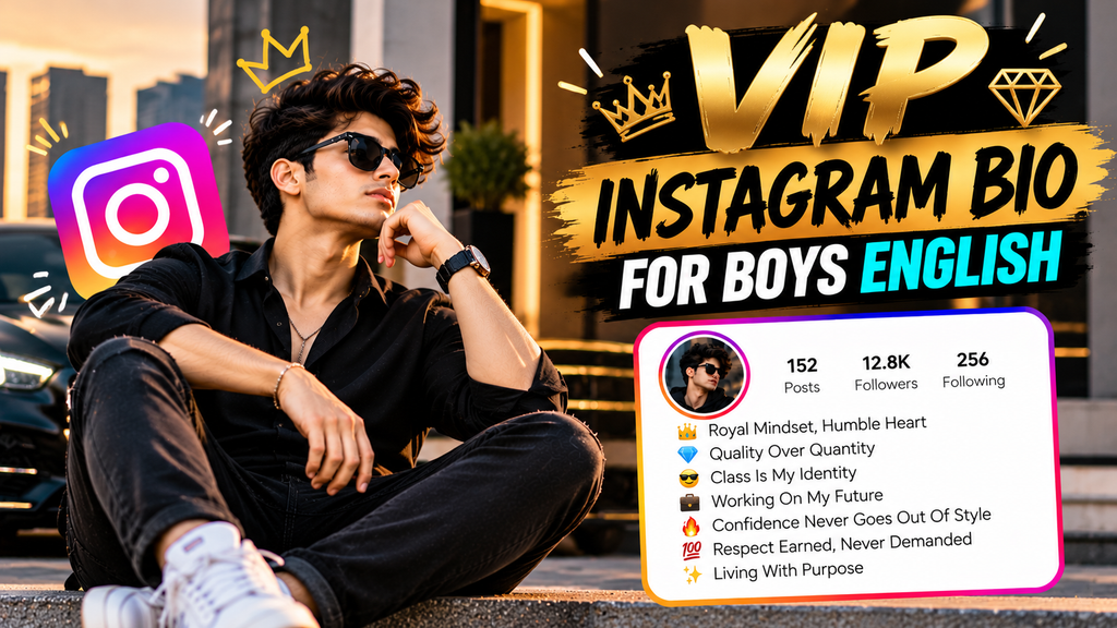 Instagram Bio for Boys English