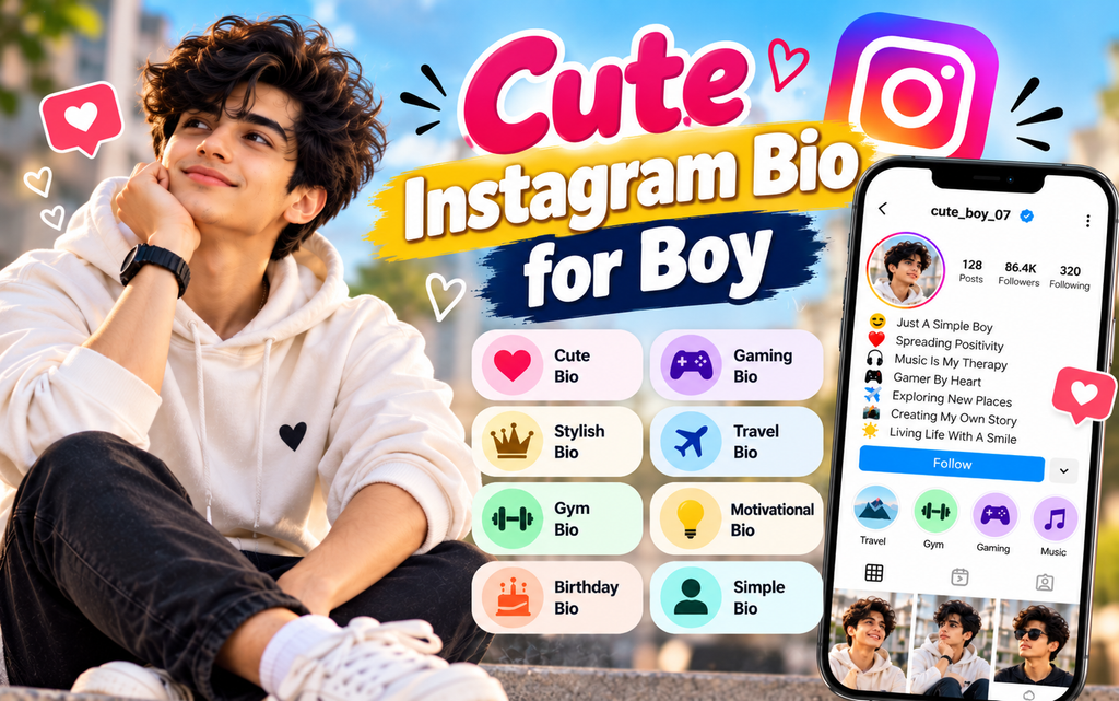 Instagram Par Bio Me Kya Likhe for Boy