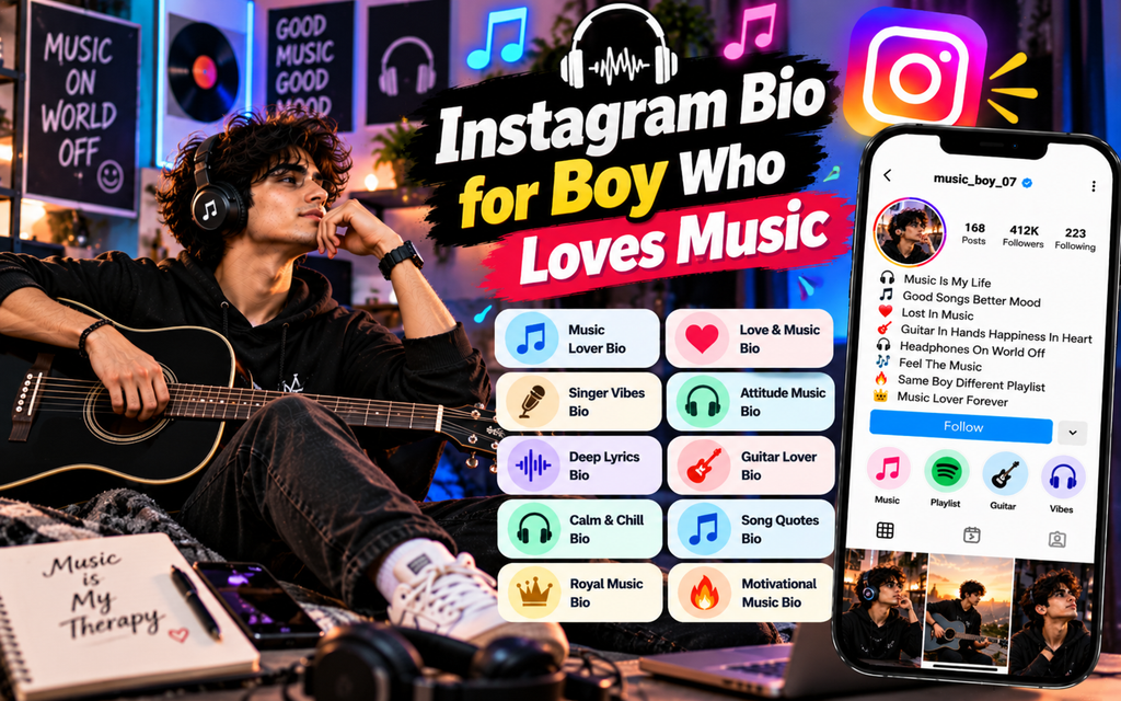Instagram Par Bio Me Kya Likhe for Boy