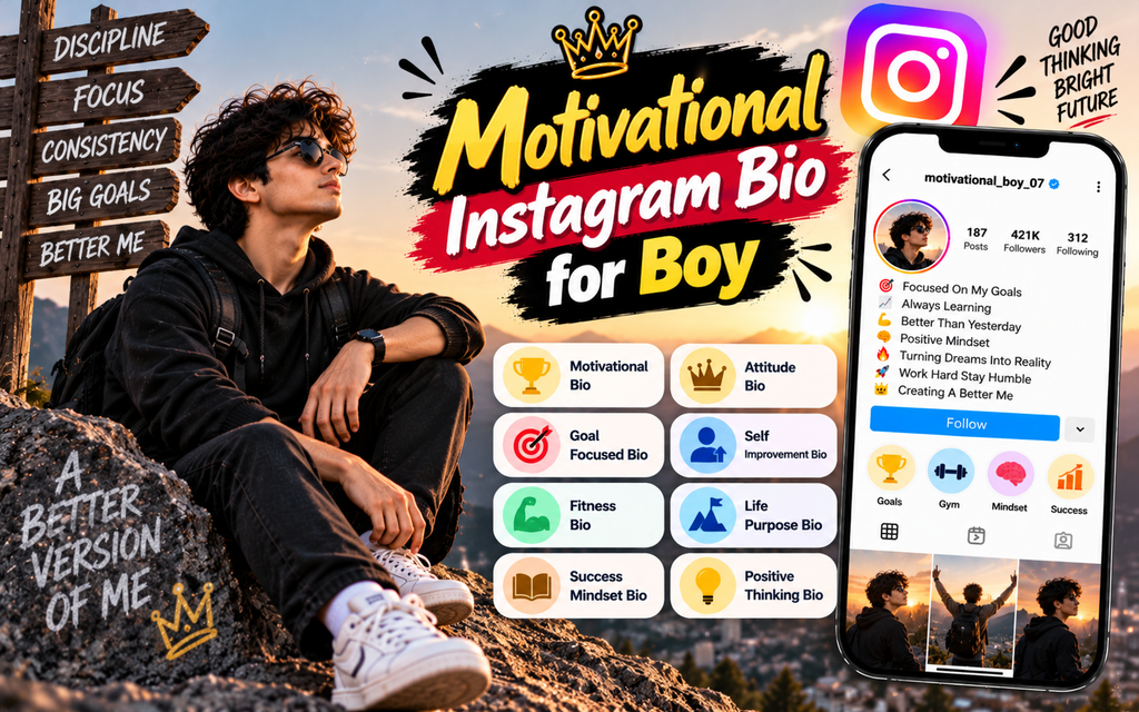 Instagram Par Bio Me Kya Likhe for Boy