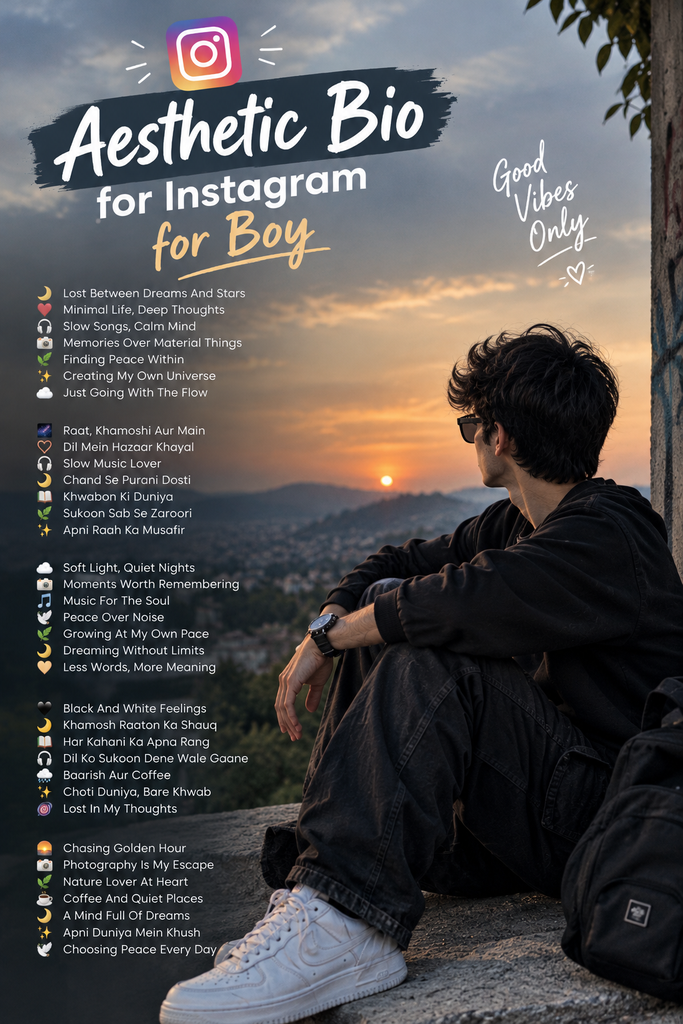 Cool Bio for Instagram for Boy