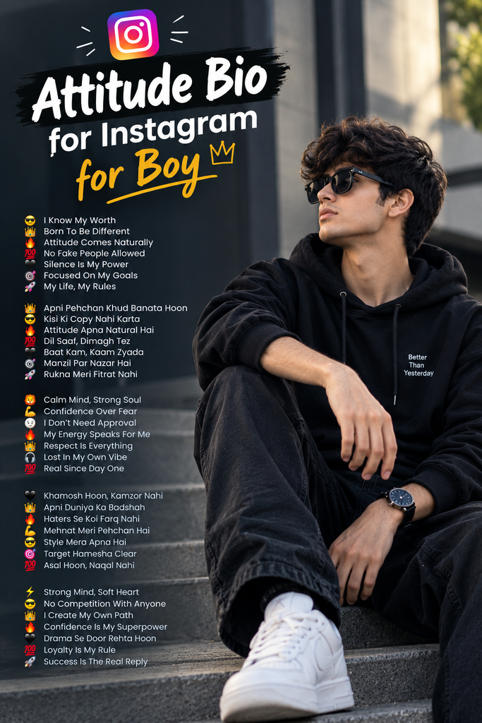 Cool Bio for Instagram for Boy