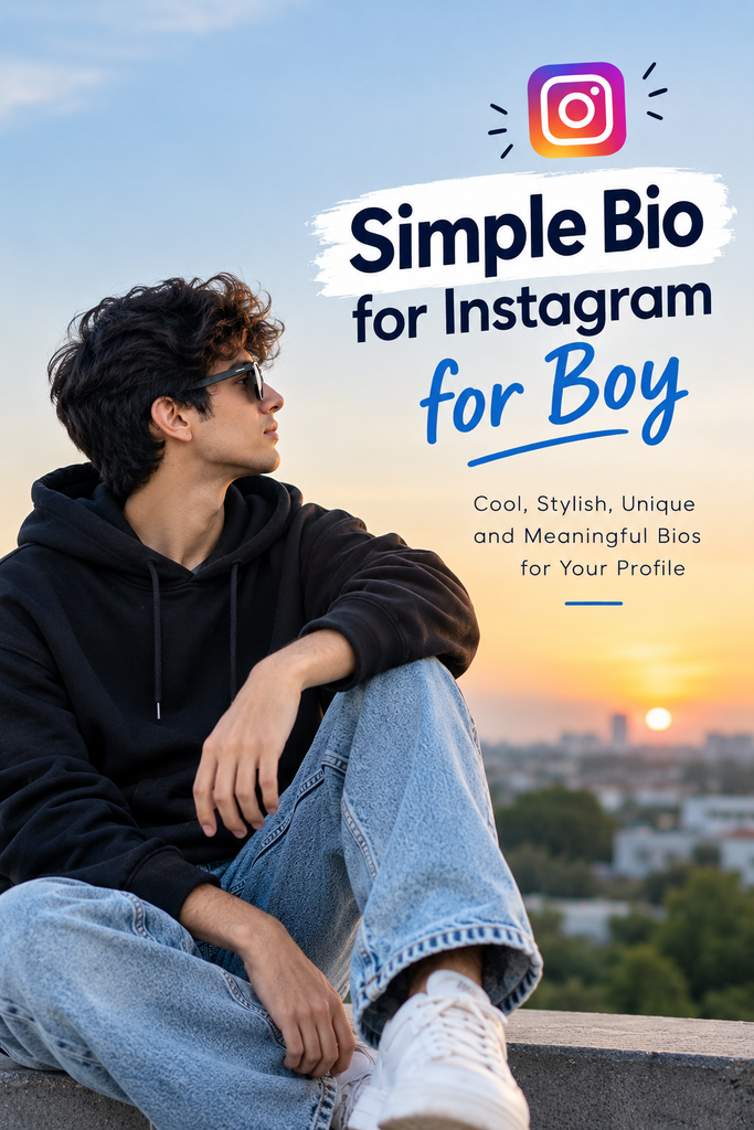 Cool Bio for Instagram for Boy
