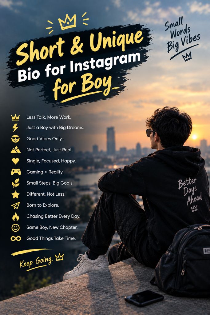 Cool Bio for Instagram for Boy