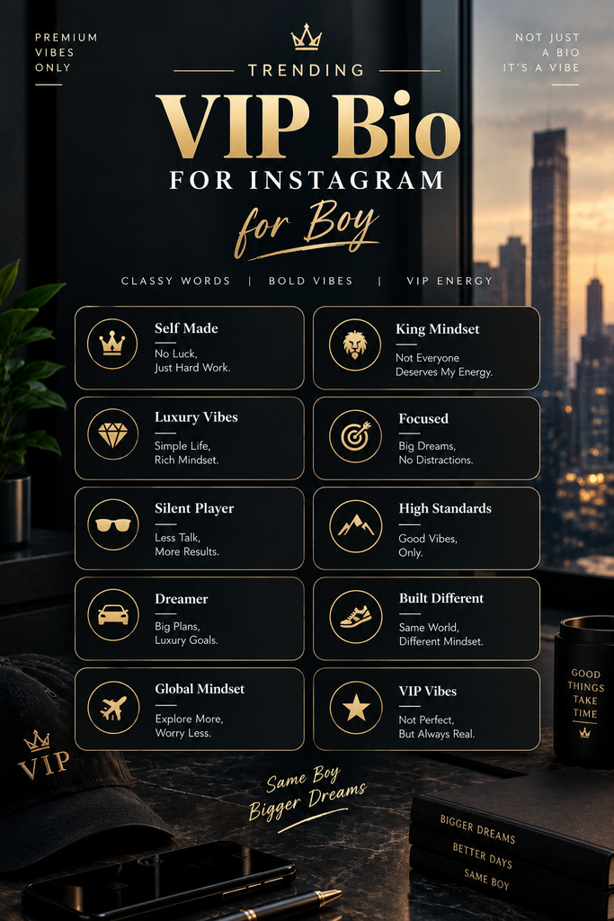 Unique Bio for Instagram for Boy