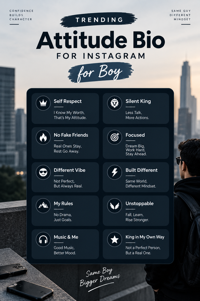 Unique Bio for Instagram for Boy